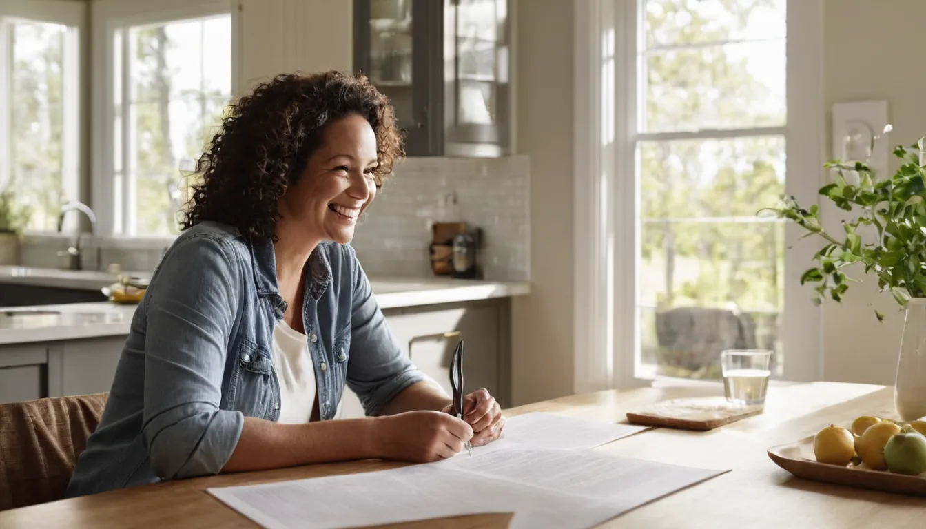 A homeowner reviewing septic service options at a kitchen table in the Largo area